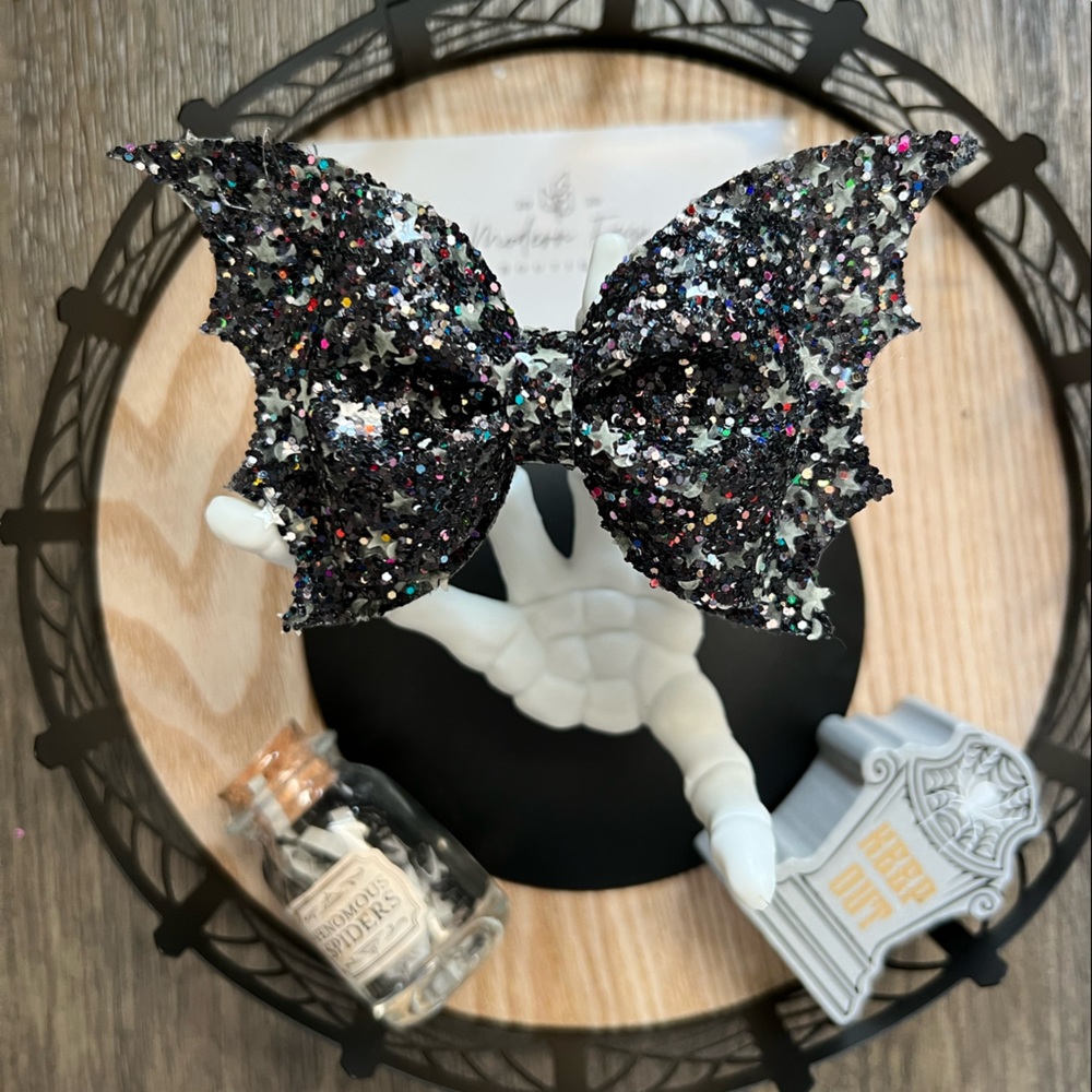 Glow in the Dark Bat Hair Bow